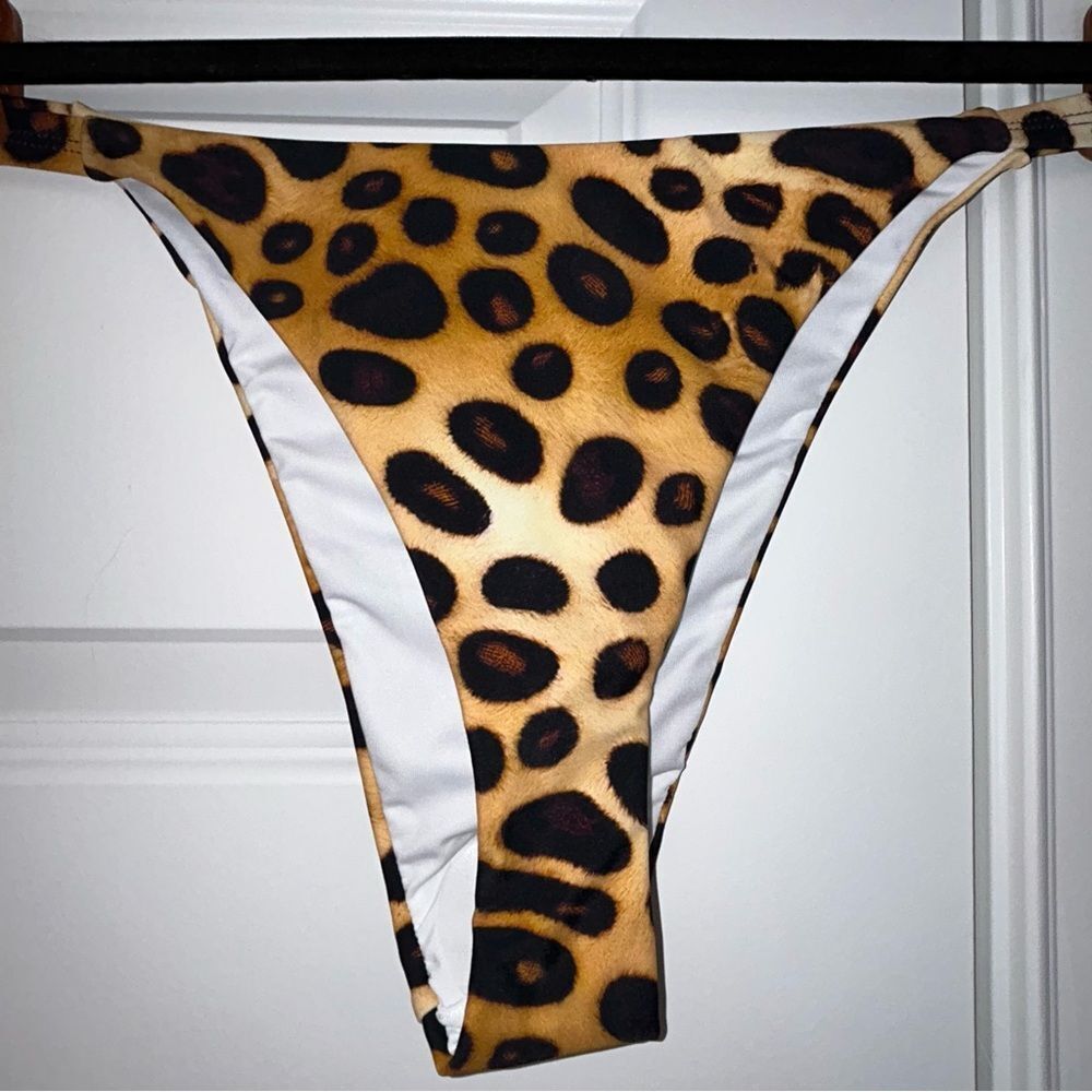 New, Infamous Swim Lola Top Stella Bottom Two Piece Cheeky Swimsuit Bikini Set - Picture 3 of 9